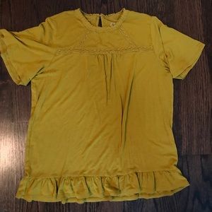 mustard yellow target shirt